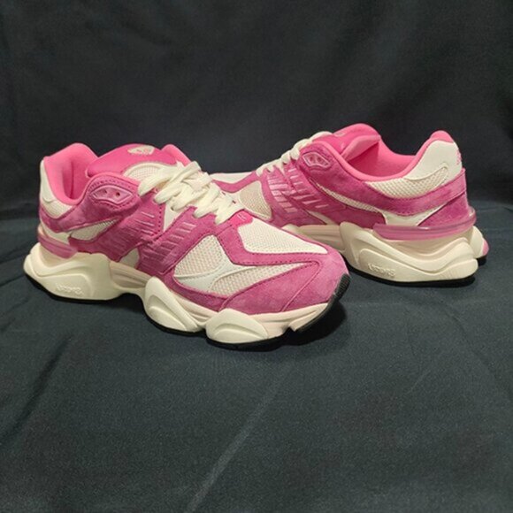 New Balance 9060 Low Top Pink Sneakers - Picture 1 of 6